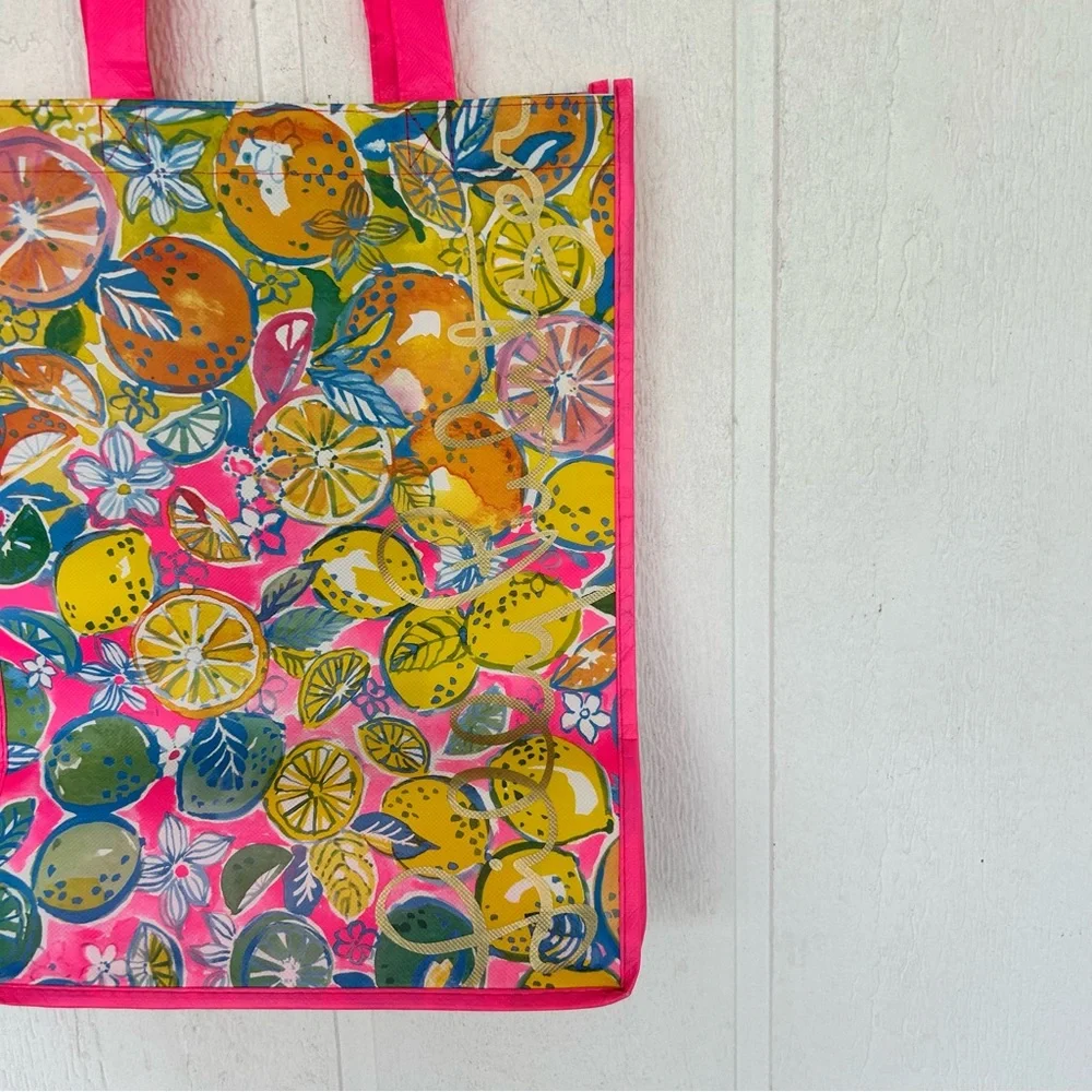 LILLY PULITZER REUSABLE SHOPPING TOTE BAG